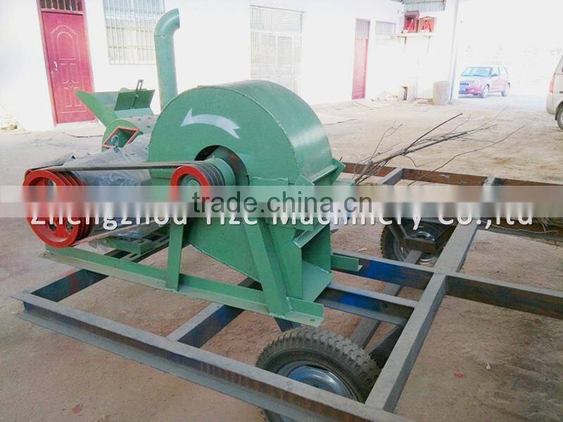 Automatic Alloy Blade small wood log crusher grind / wood shredder chipper