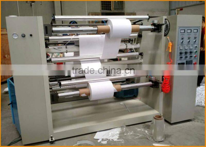 YDF-FQ Vertical type Automatic plastic PVC PET BOPP film Paper Roll slitting and rewinding machine with flat knife