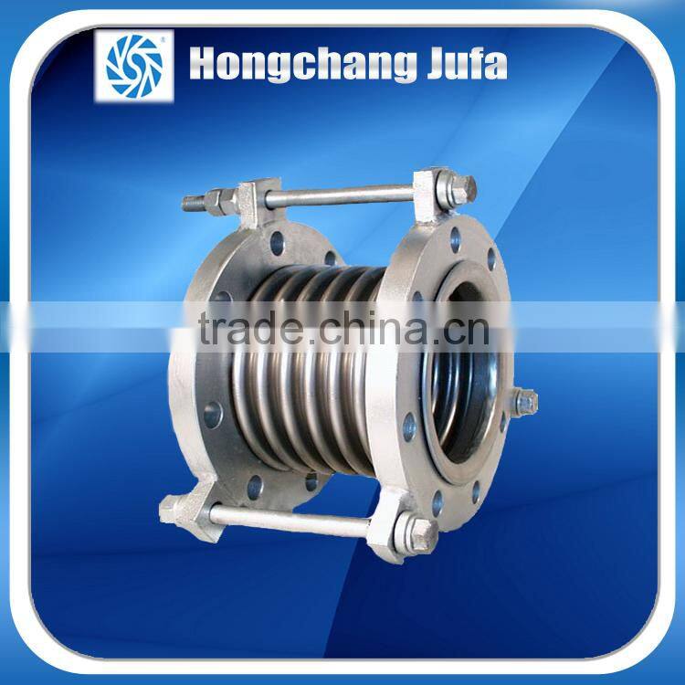 Double steel flange end high pressure metal bellows pipe joint