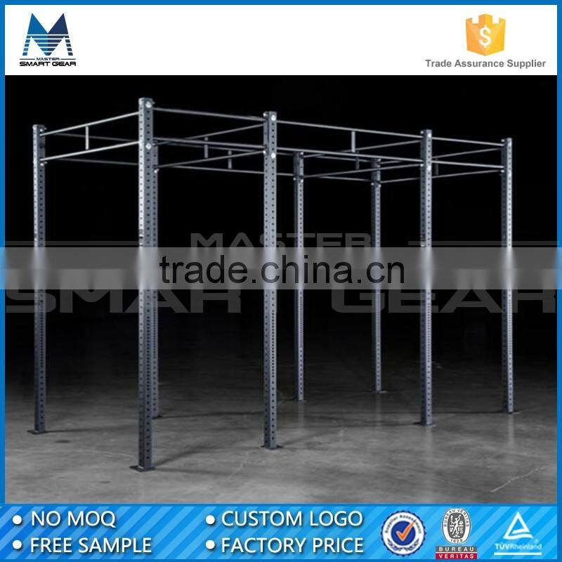 MSG Powder Coated Steel Commercial Gym Free Standing Crossfit Rig with J-Cup