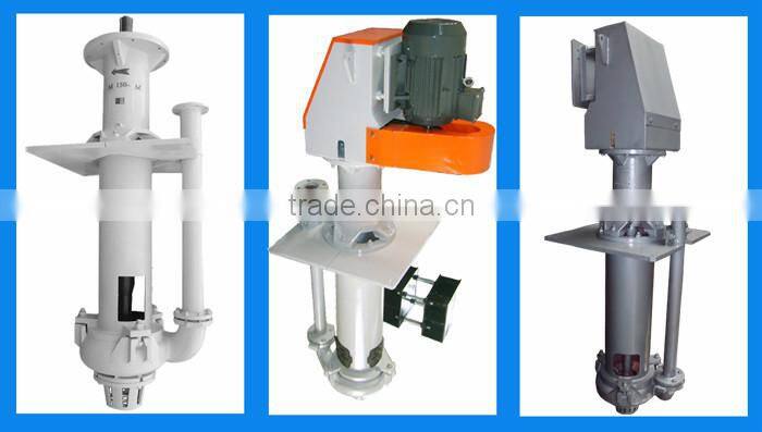 Belt driven vertical slurry pumps for heavy industry