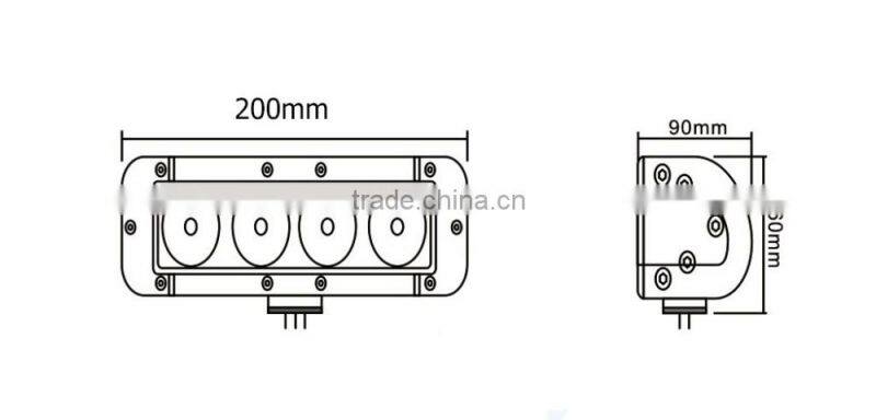 High Quality Car Led Lamp 7.8inch 40W Led Light bar