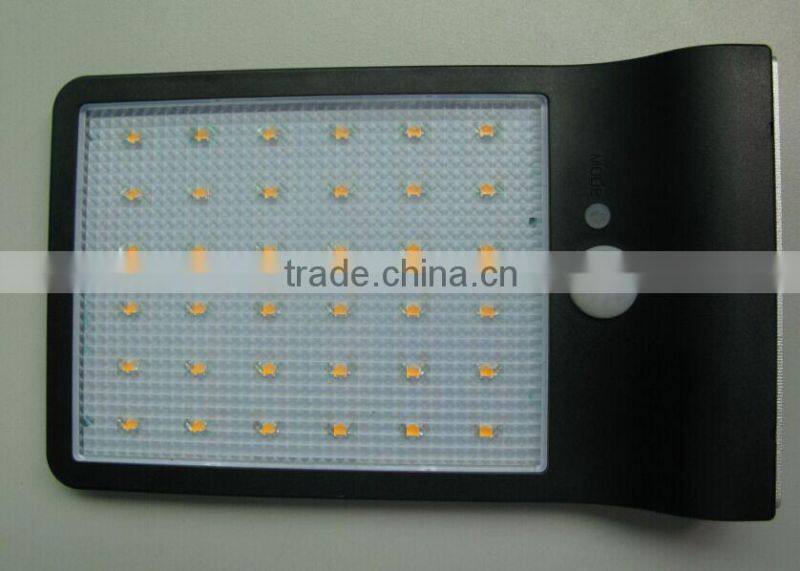 CE ROHS 4W Outdoor solar motion sensor led outdoor light out door wall light