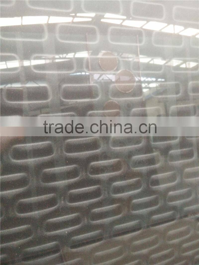 ivory color back painted decorative phantom 3d Glass panel