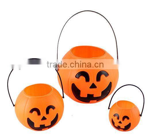 Hot sale Halloween mask Halloween pumpkin bucket lighted Halloween bucket
