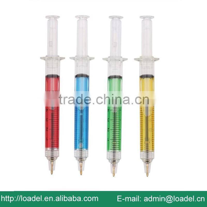 Customized logo plastic promotion injector syringe pen