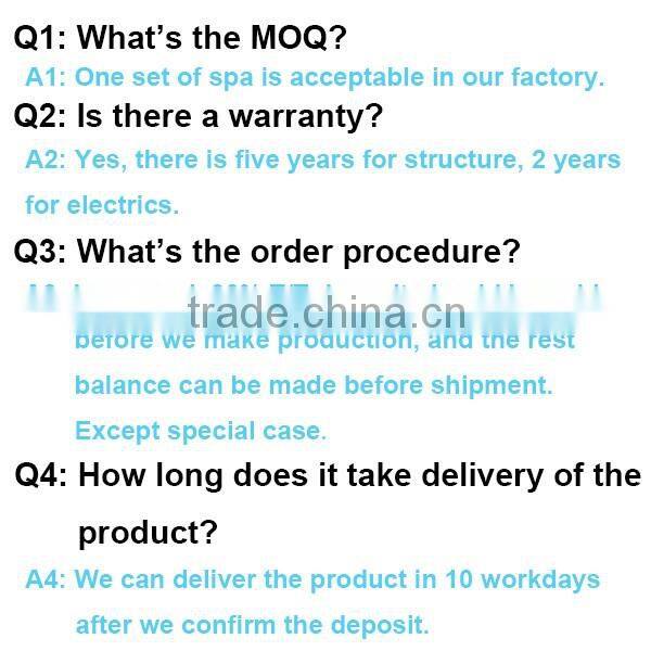 2140mm Big Size 7 Person Hot Sale Acrylic Balboa Hot Tub Spa