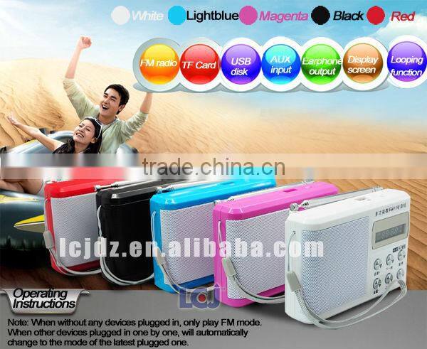 2015 mini active speaker with rechargeable battery