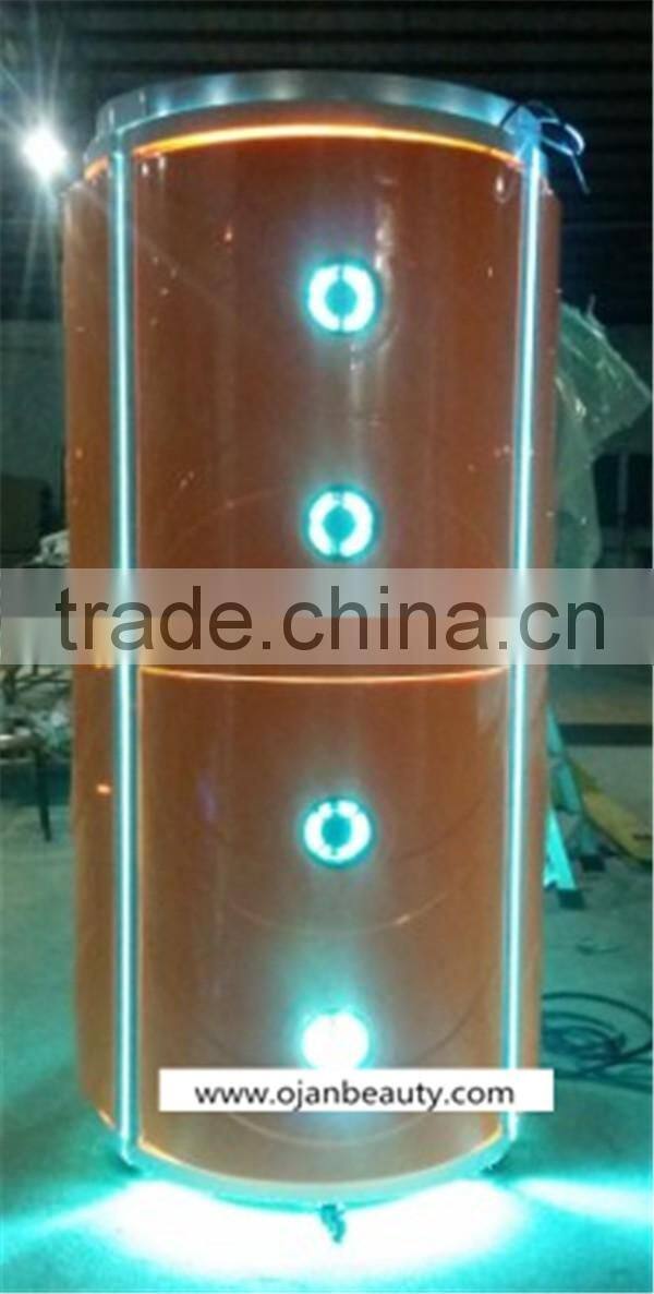 Commerical stand up tanning bed orange vertical skin solarium tanning bed