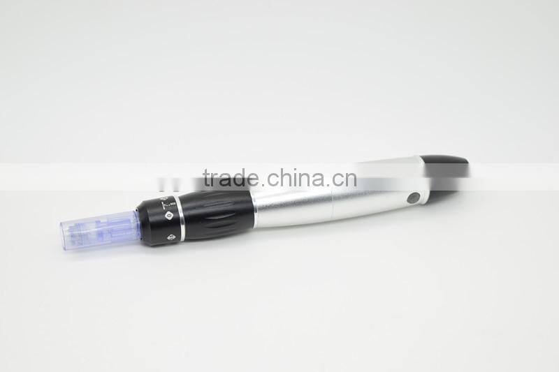 2015 new rechargeable electric derma stamp microneedle derma pen