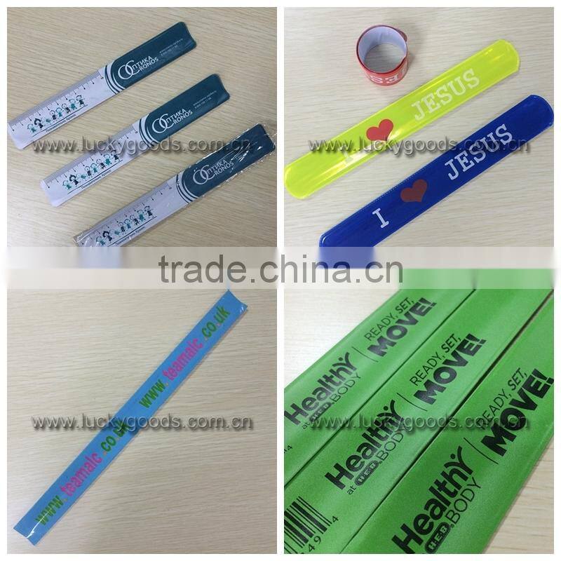 promotional reflective watch slap bracelet for sale
