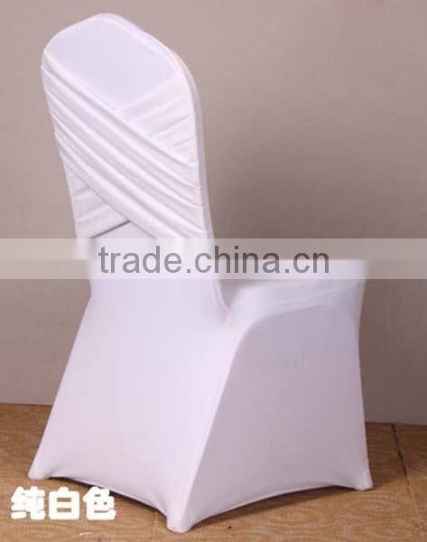 LGC037 red ruffled universal spandex chair cover