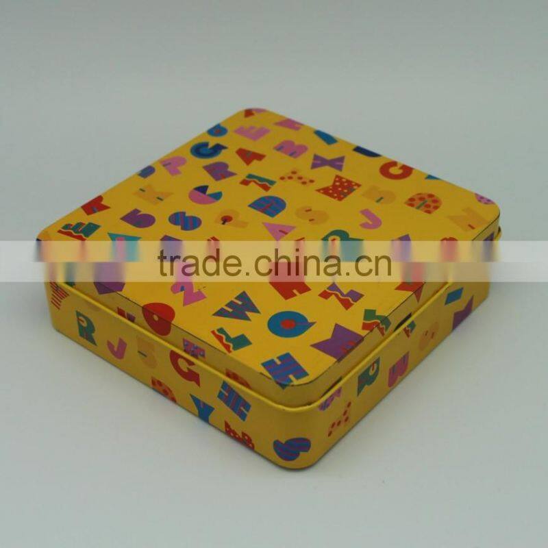 wholesale custom tin box packaging square tin box for gift