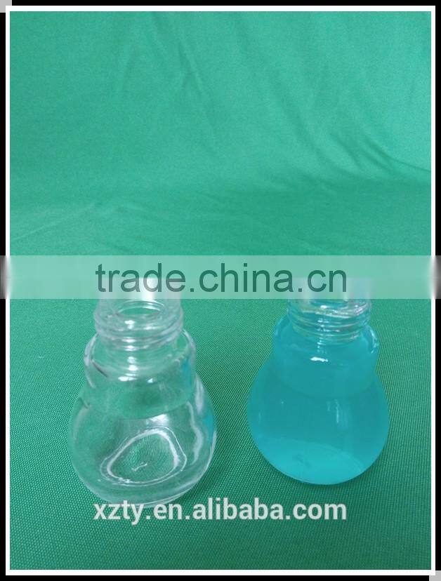 40ml glass jar of light bulb shap wth screw lid for perfumery