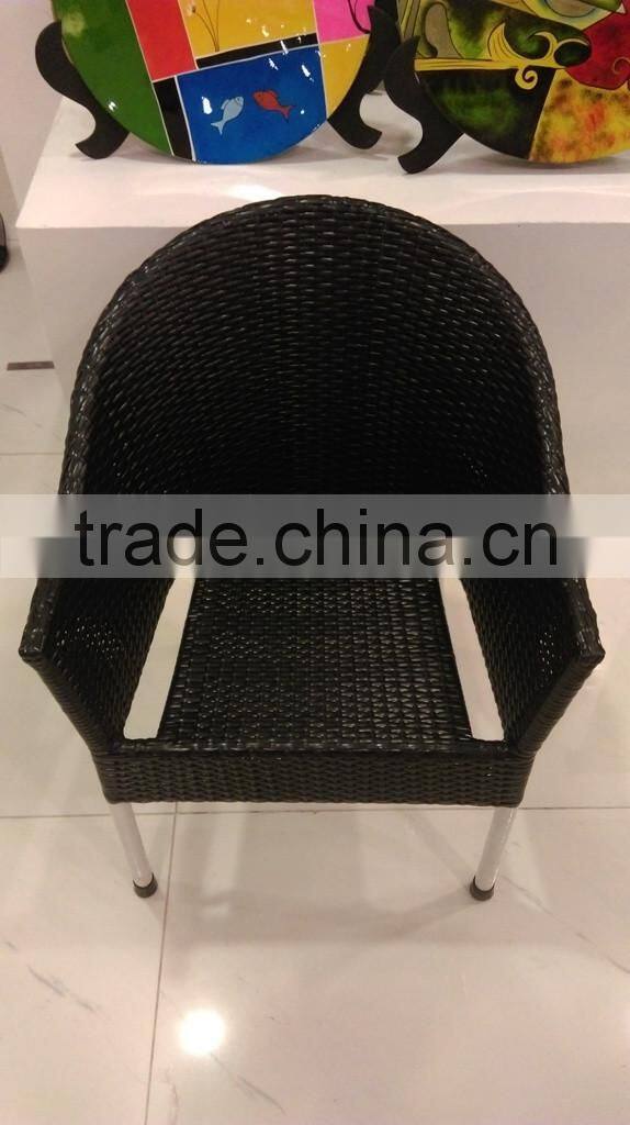 PP plastic rattan chair/Outdoor plastic rattan chair/ rattan chair for restaurant, living room