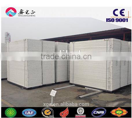 steel structure warehouse wall and roof EPS/PU rock wool sandwich panel board used for steel house