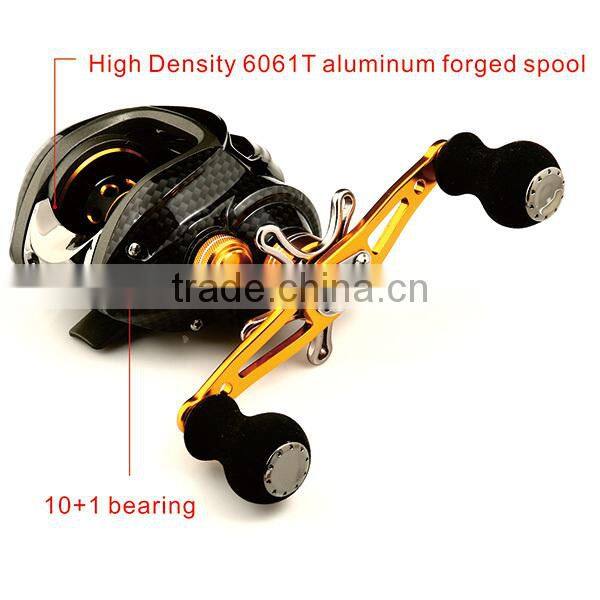 Magnetic brake system, Titanium coated line guide baitcasting reel