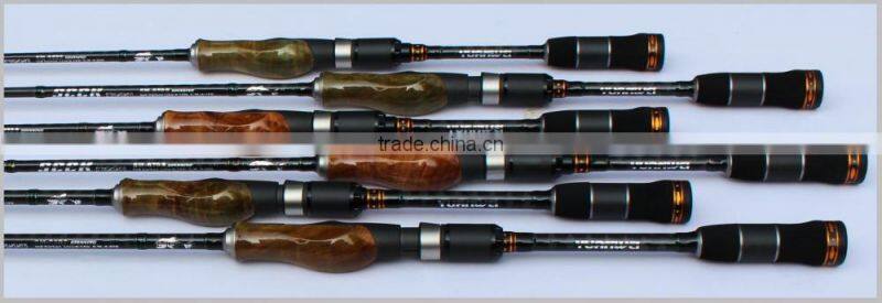High Quality Wooden handle Carbon Material FUJI Fishing Rod