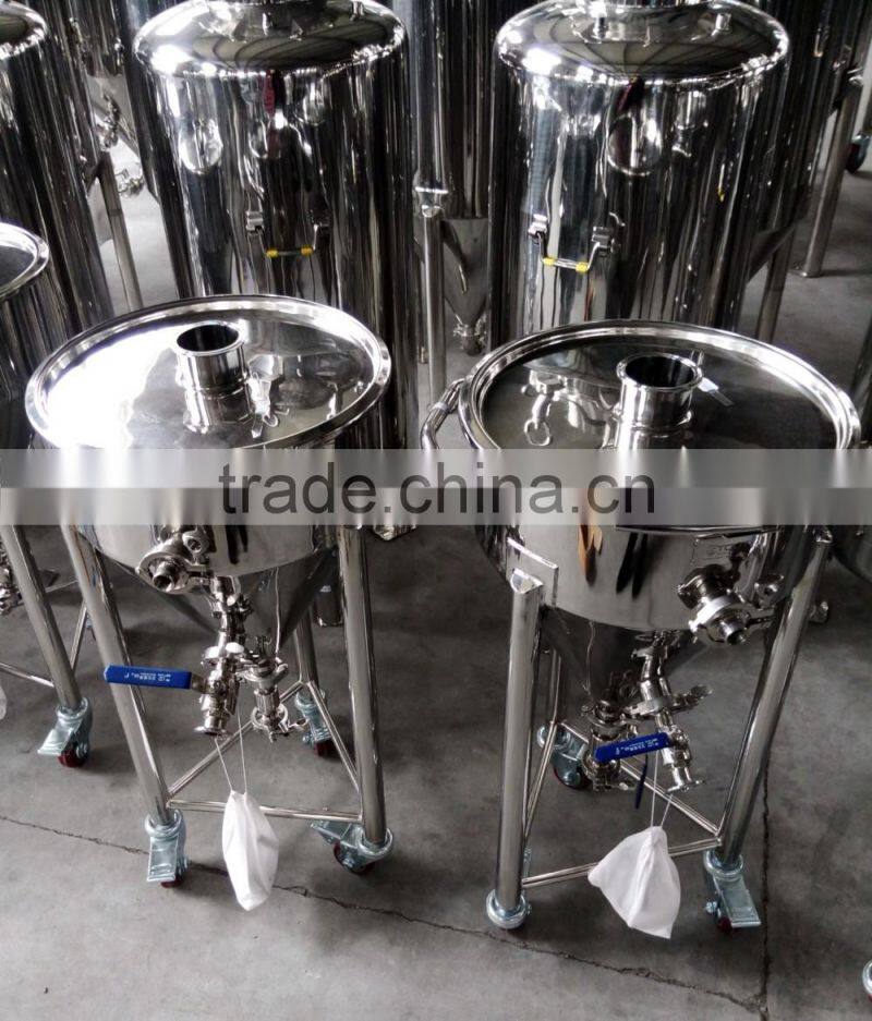 Stainless steel self diy beer brewing conical fermenter