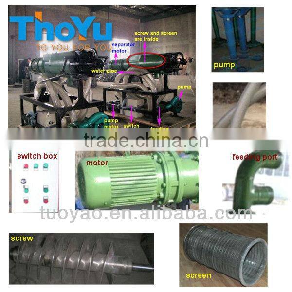cow farm used Solid Liquid Manure Seperator to dispose cow manure