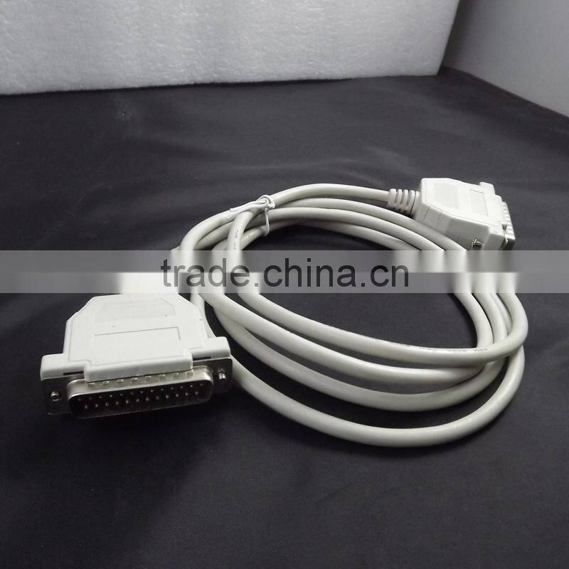 New Hot DB25 male female cables adapter DB25 pin Male to Female LPT Parallel Printer Cable Extension Cable 10m 20m white