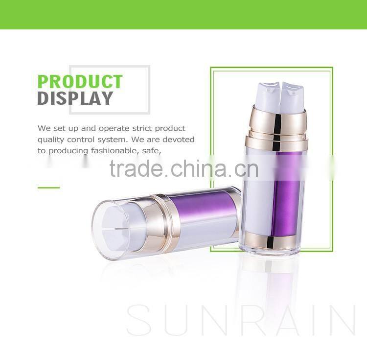 Customized fashional color face care cream PMMA body lotion bottle
