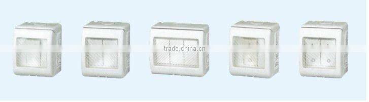 HEIGHT waterproof electrical push button switch/3 gang 1 way wall switch WITH HIGH QUALITY