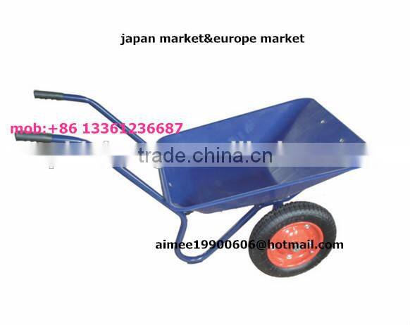 two wheels plastic tray wheelbarrow 43L for japan market