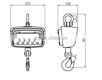 portable wireless 500kg digital scale