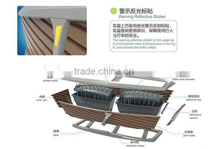 C-05B Large storage self-watering double wall and heat insulation garden flower pot