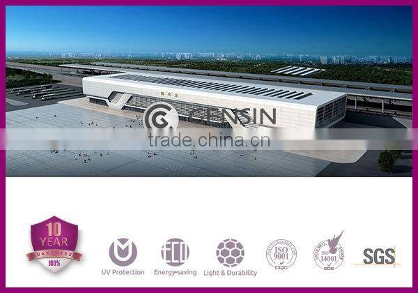 Transparent 8-wall multiwall polycarbonate sheet