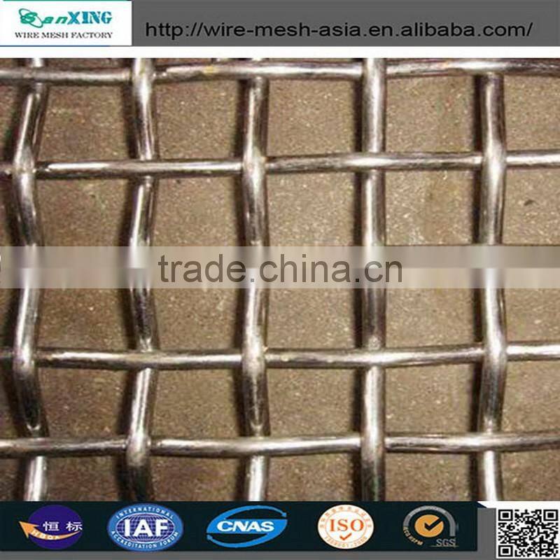 heavy duty crimped wire mesh used as screen in coal factory construction