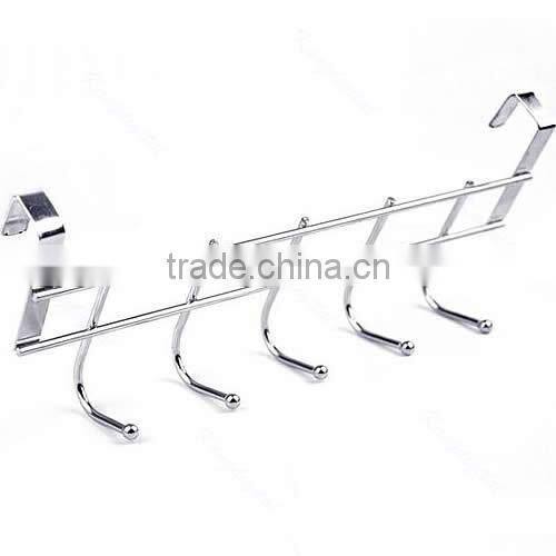 Customed Bathroom Kitchen Over Door Hook Hanging Rack Towel Hanger