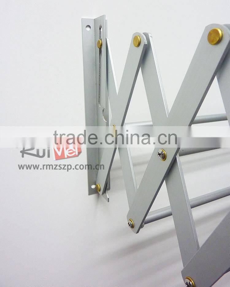 solid metal folding towel display rack