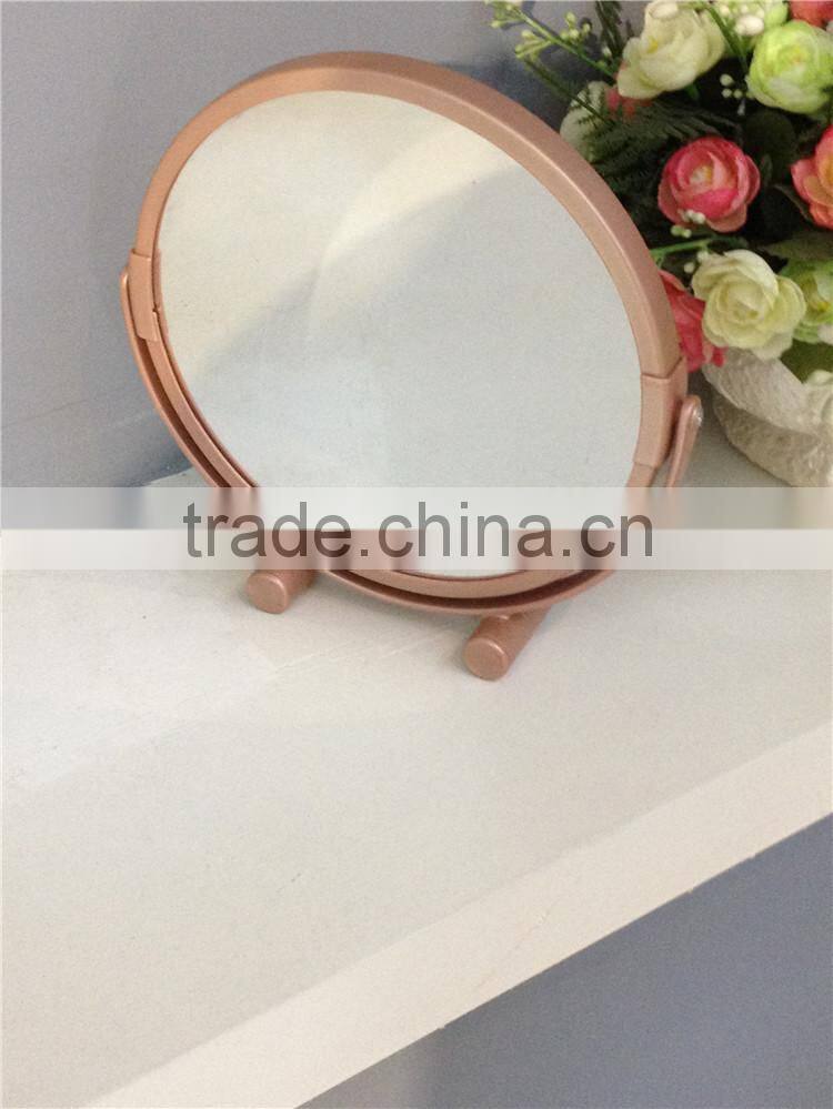 Plastic Cheap Oval Shaped Cosmetic Mirror Double Side Makeup Mirror