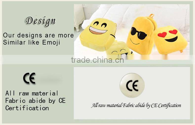 Wholesale New Design Emoji Plush School Bag For Children