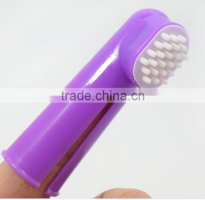CY107 Dog & Cat Finger Toothbrush Set Pet Dental Care Toothbrush Massage Brush