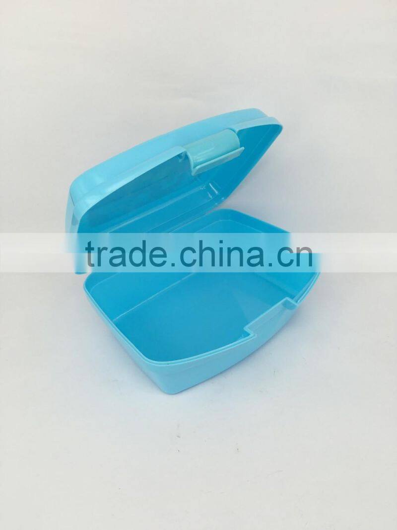 Kids Plastic rectangle PP material children's lunch box/plastic food container