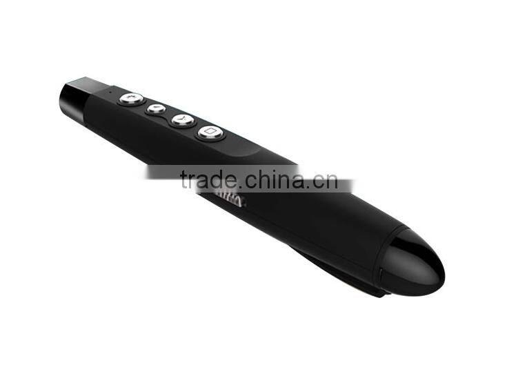 Best-selling Wireless USB PPT Laser Pointer Multifunctional Presentation Red Laser Pointer Good Office Partner For Wholesale