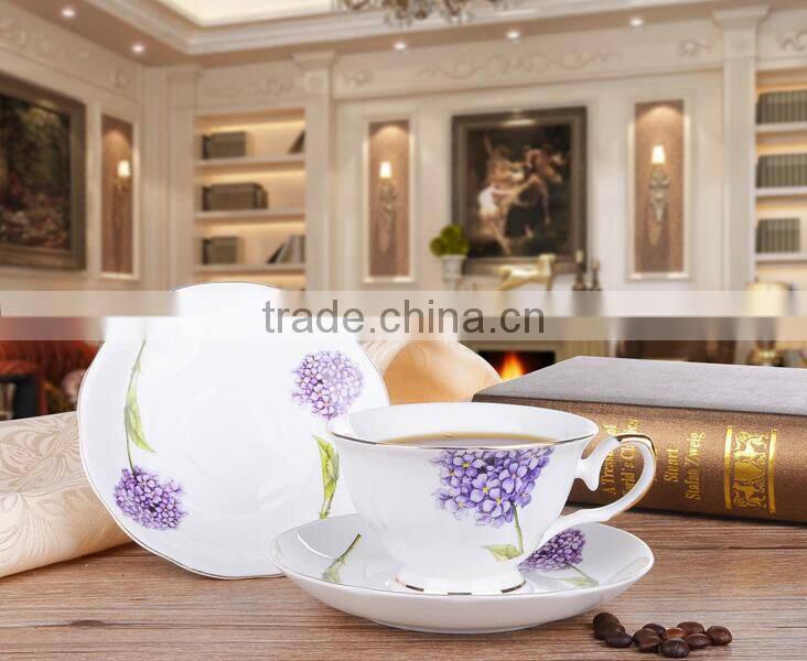 grace porcelain tea set Promotion Porcelain 13pcs Tea Pot Set With Stand