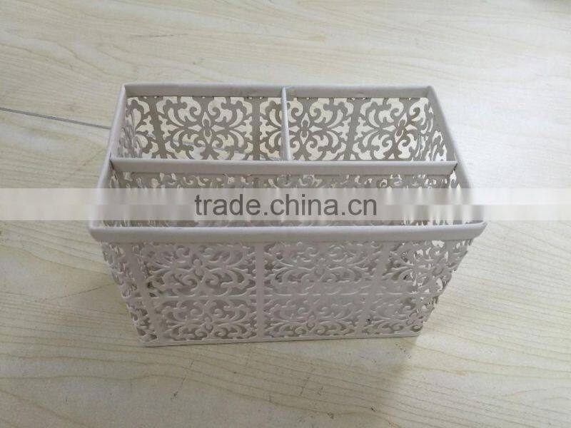 2016 new Hollow-out decorative pattern Metal Hollow Out Pen Holder