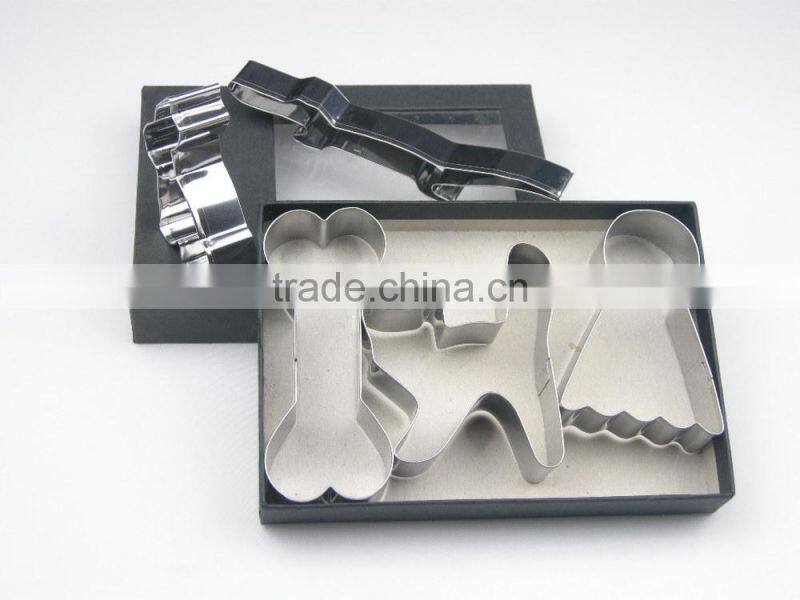 4pcs Set Stainless Steel Halloween Cookie Cutters, Halloween Tools