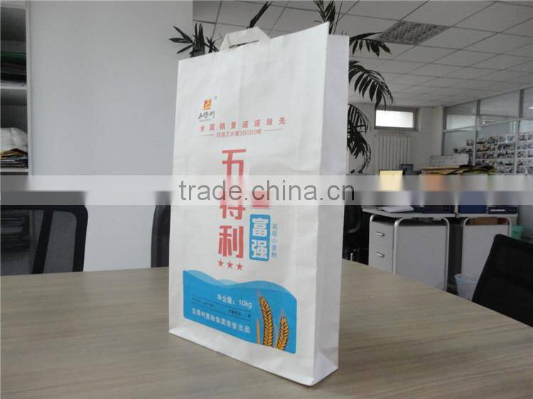 High Strength and Weight Capacity 25kg Kraft Paper Bags for Food