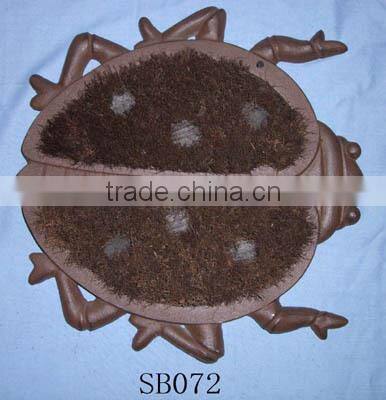 NEWLY cast iron shoe brush metal foot scraper with brush