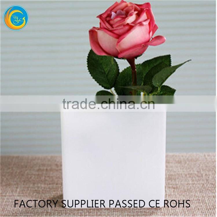 Square vintage glass vases wholesale for homedecoration
