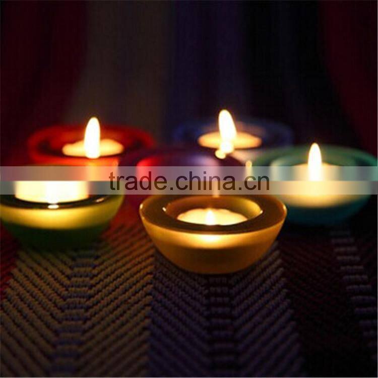 Sprayed colorful votive glass candle holder cheap price high quality