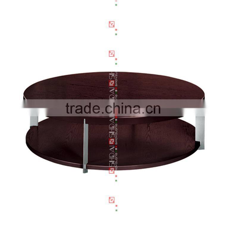 Ebony Lacquer Modern Round Coffee Tables TA33A