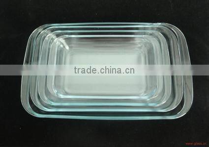 Transparent hot selling round glass plate