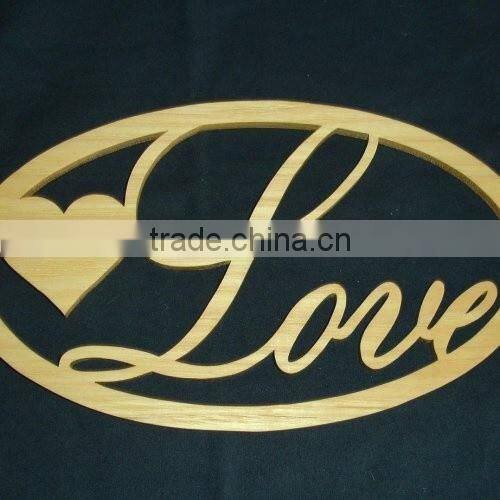 Wood Love Wall Hanging Plaque Handcrafted