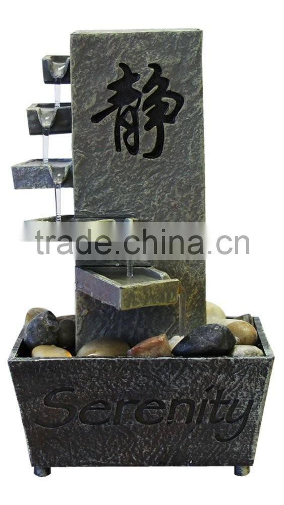 Tiered Serenity LED Relaxation Water Fountain